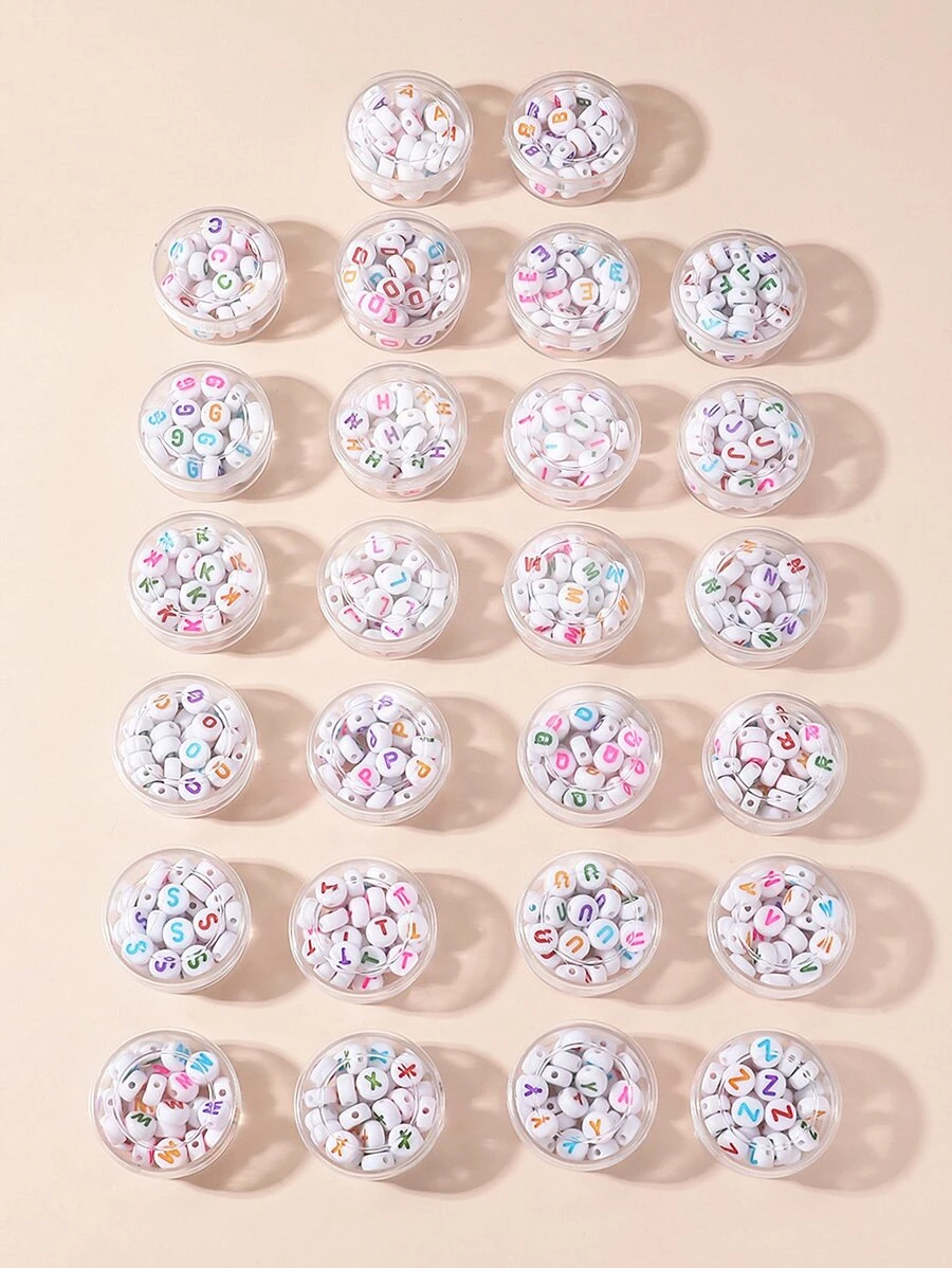 1box Letter Detail DIY Bead - Multicolor - View 1