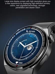 圓形指針日期石英手錶 - 黑色 - 查看 6