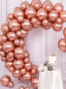 10入組/套12英寸乳膠氣球婚禮派對金屬派對慶典裝飾氣球 - 玫瑰金 - 查看 1