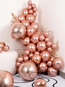 10入組/套12英寸乳膠氣球婚禮派對金屬派對慶典裝飾氣球 - 玫瑰金 - 查看 2
