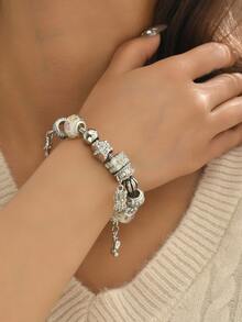 Vòng đeo tay trang trí bằng đá rhinestone - Nhiều màu - Xem 2