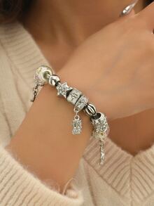 Vòng đeo tay trang trí bằng đá rhinestone - Nhiều màu - Xem 3