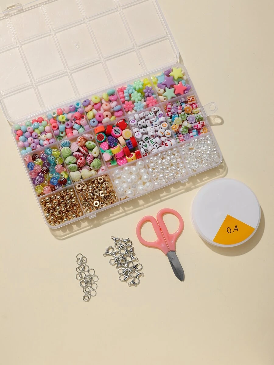 5入組/套釘珠DIY首飾配件套裝 - 彩色 - 查看 1