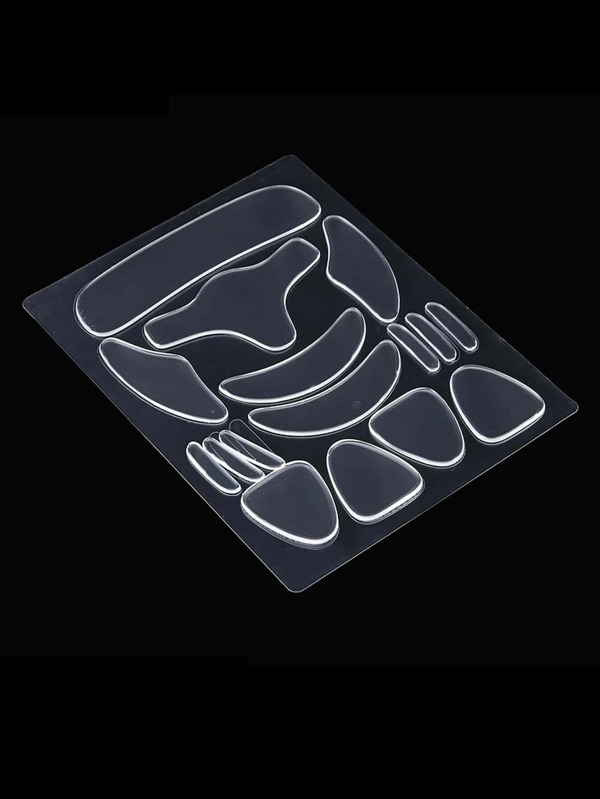 16 قطعة ملصقات وجه شفافة مقاومة للتجاعيد قابلة للسحب من السيليكون، منتجات تجميل ورعاية البشرة، سبا، العناية الذاتية، أدوات العناية بالبشرة، العناية بالوجه، لوازم المختصين بالتجميل، تدليك، أداة تدليك الوجه، أسطوانة الوجه