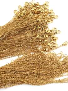 50 piezas/set Accesorio de joya DIY con cadena - Amarillo Oro - Ver 3