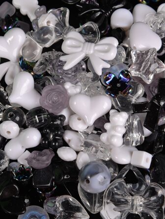 20g Fashionabla blom- och rosettdesign DIY-pärla för kvinnor för DIY-smycken