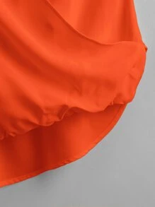 SHEIN VCAY Solid Wrap Cami Top