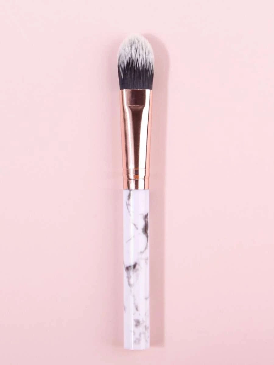 Brocha para base de diseño de moda Brochas de maquillaje de buena calidad para la cara - Blanco - Ver 1