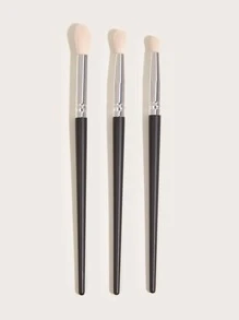 3pcs Black Eyeshadow Brushes,Eyebrow Brush,Eyeshadow Brush,Spoolie,Spoolie Brush,Giveaways - Black - View 1