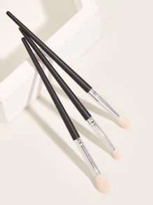 3pcs Black Eyeshadow Brushes,Eyebrow Brush,Eyeshadow Brush,Spoolie,Spoolie Brush,Giveaways - Black - View 2