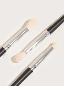 3pcs Black Eyeshadow Brushes,Eyebrow Brush,Eyeshadow Brush,Spoolie,Spoolie Brush,Giveaways - Black - View 4