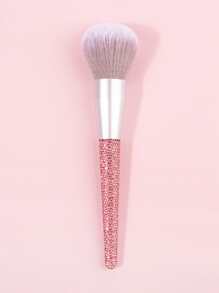 1支镶钻装饰粉底刷，可作粉底刷、遮瑕刷、腮红刷、修容刷、古铜粉刷、散粉刷、粉底刷、腮红刷 - 粉色 - 查看 1