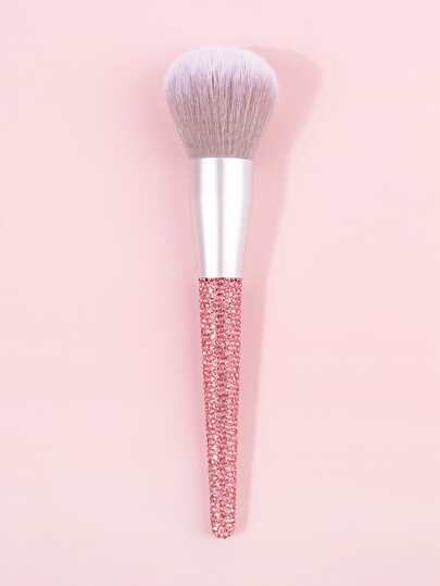 1支镶钻装饰粉底刷，可作粉底刷、遮瑕刷、腮红刷、修容刷、古铜粉刷、散粉刷、粉底刷、腮红刷