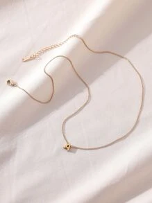 1入組字母墜飾項鍊 - 金黃色 - 查看 3