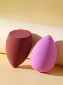2PCS Makeup Sponge,Suitable For Cream & Powder Concealer, Loose Powder Makeup Applicator - Multicolor - View 2