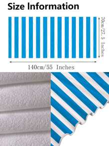 1 cái Khăn tắm biển sợi nhỏ, Khăn tắm biển du lịch họa tiết sọc cho ngoài trời - Nhiều màu - Xem 2