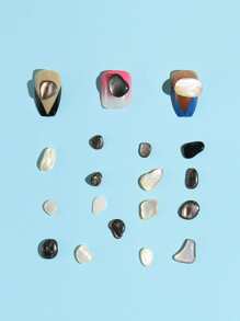 Nail Art Natural Abalone Shell Slice Thickened & High-gloss Decorative Stone - Multicolor - View 1