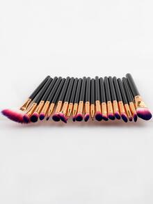 20pcs Supergrip Powder Makeup Brush Set,Brush Set,Makeup Brush Kit,Make Up Brush Set,Make Up Set Complete,Makeup Brush Set,Complete Makeup Kit,Brush Kit,Brushes Makeup Set,Makeup Gift Set - Black - View 3