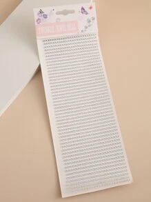 2 piezas Pegatinas de rhinestone redondas de 3 mm en 3D para ojos y rostro, adecuadas para maquillaje DIY y decoración del cabello