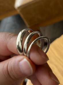 3件套不锈钢经典款2mm、4mm、6mm内外球耦合环套装 - 銀色 - 查看 2