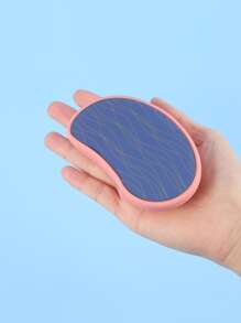 1pc Crystal Glass Hair Remover, 2-in-1 Foot File & Hair Removal Tool, With Multifunctional & Reusable Properties, Magic & Painless Exfoliation Hair Removal Tool For Fast & Easy Hair Erasure For Women & Men On Back, Arms, And Legs. Portable Epilator. It Is Recommended To Apply Moisturizer Or Aloe Vera Gel On The Skin After Use For Soothing Effect. - Pink - Pink - View 3