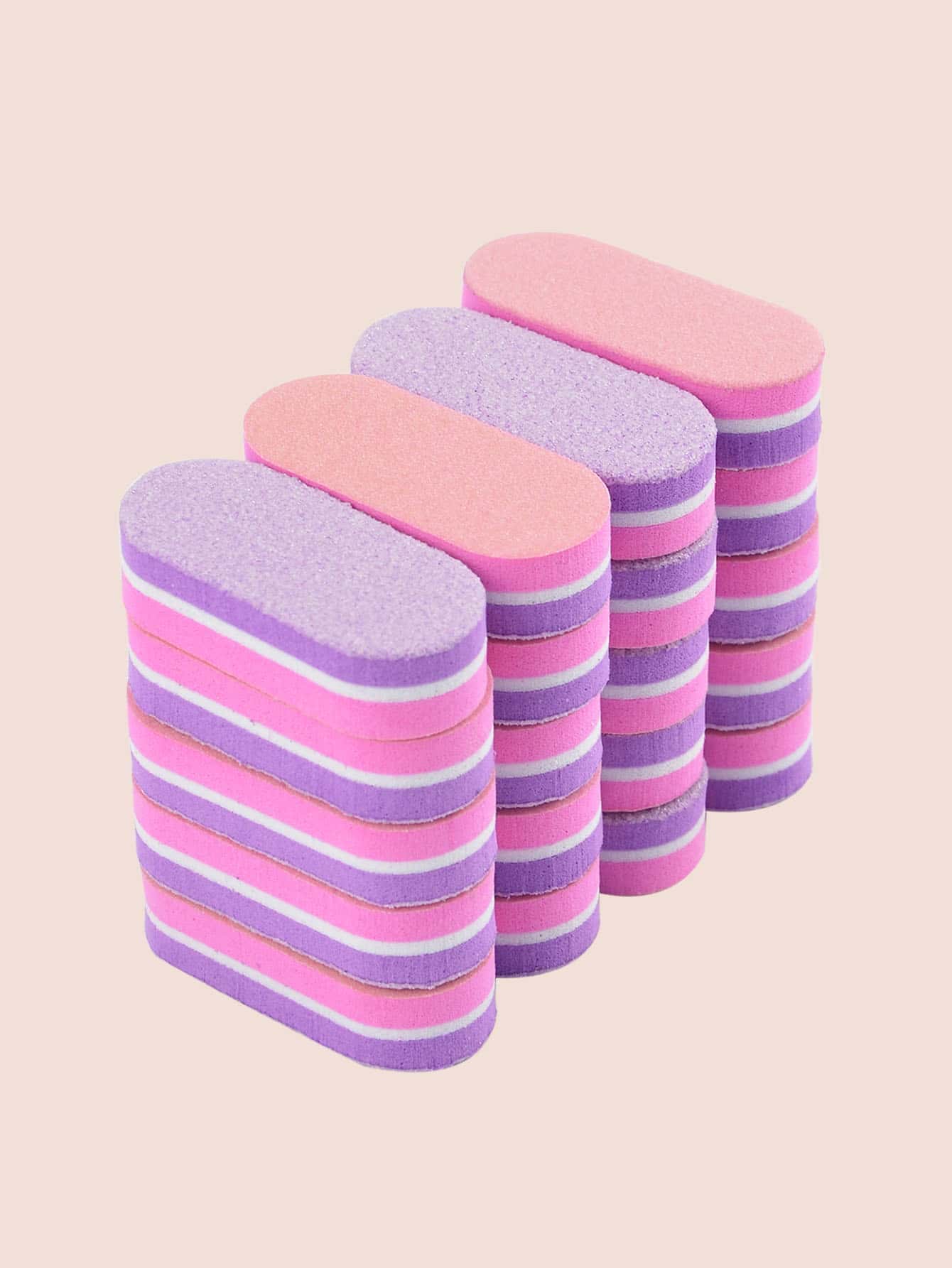 20入組100/180砂磨塊銼海綿指甲拋光器專業美甲工具適用於丙烯酸指甲護理最佳天然指甲護理 - 彩色 - 查看 1