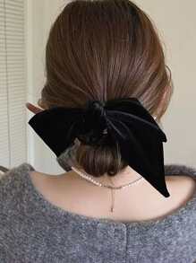 蝴蝶結裝飾髮圈，優雅款式