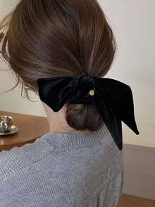 蝴蝶結裝飾髮圈，優雅款式