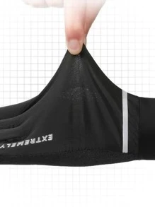 Letter Graphic Gloves