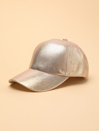 1 st. Patent Läder Par Baseboll Kepsar För Solskydd Och Streetwear Dekorationer