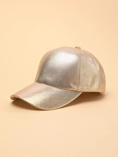 1 st. Patent Läder Par Baseboll Kepsar För Solskydd Och Streetwear Dekorationer