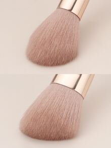 1 件 2 合 1 双头轮廓和高光刷、粉底化妆刷、双头化妆刷，用于混合液体粉末、遮瑕膏化妆品、腮红刷，快速简便使用，轻巧易于清洁 - 粉色 - 查看 4