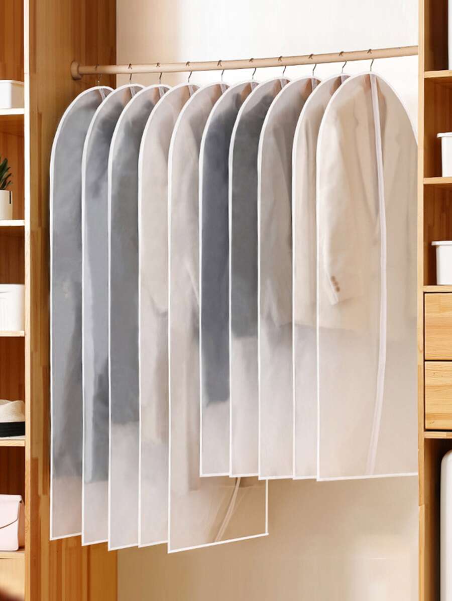 5 件/套 PEVA 衣服套，简约透明挂衣袋，适用于家庭装饰品节日装饰房间装饰家居装饰卧室装饰