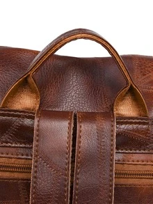 Tassel Decor Classic Backpack for Women, Rookies & White-collar Workers - Brown - View 10