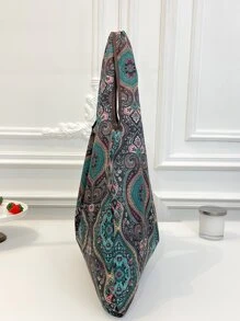 Paisley Graphic Shopper Bag Large Tote Bag - Multicolor - View 6