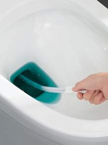 1pc Sewer Dredging Tool, Sink Drain Overflow Cleaning Brush, Household Sewer Hair Catcher - White - View 6