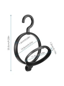 3pcs Wig Storage Hanger - Black - View 6