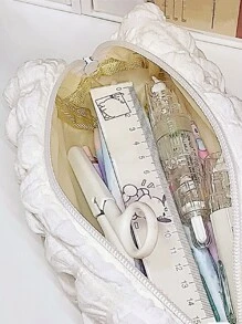 1pc Plain Pencil Bag Back To School, Back To School, School Supplies, Pencil Case, Pencil Pouch, School Bag