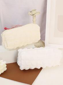 1pc Plain Pencil Bag Back To School, Back To School, School Supplies, Pencil Case, Pencil Pouch, School Bag