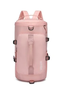 Letter Graphic Buckle Detail Backpack - Pink - View 6