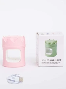 Lámpara De Uñas Led Usb Con Forma De Corona De Moda - Rosa - Ver 4