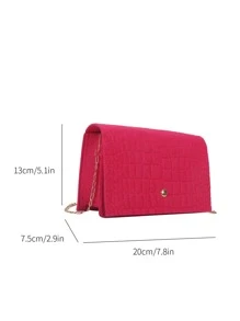 Túi Crossbody Nữ - Màu Hồng Tươi - Xem 3