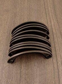 10pcs/set Iron Drawer Knob, Vintage Shell Design Drawer Handle For Home - Coffee Brown - View 7