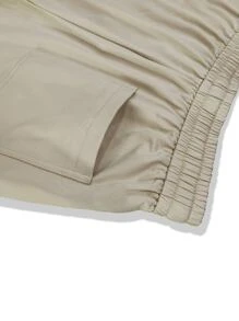 Manfinity Hypemode Loose Fit Men's Star Print Sweatpants With Drawstring Waist - Apricot - View 6