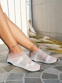 Giày Thể thao Nữ Sọc - Nhiều màu - Xem 2