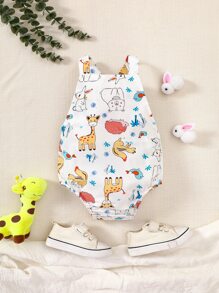 Đứa bé trai Đồ họa Hoạt hình Bodysuit áo liền thân - trắng - Xem 1
