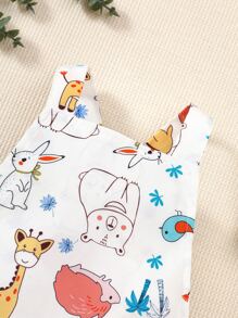 Đứa bé trai Đồ họa Hoạt hình Bodysuit áo liền thân - trắng - Xem 3