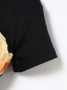 男嬰包和小熊印花T恤和彩色格紋短褲 - 彩色 - 查看 5