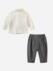 Baby Boy Chinese Republic Style Spring Top 2 In 1 Set - Multicolor - View 2