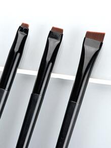 3pcs Makeup Brush Set,1pc Eyeliner Brush & 1pc Eyebrow Brush & 1pc Lip Brush,Blade Eyeliner Brush Fine Oblique Head Eyebrow Brush Outline Eyeliner Ultra-Thin Eye Shadow Brush Makeup Brush,Brush Set,Makeup Brush Kit,Make Up Brush Set,Make Up Set Complete,Makeup Brush Set,Complete Makeup Kit,Brush Kit,Brushes Makeup Set,Makeup Gift Set,Set,Giveaways,Professional Makeup Brushes,Complete Makeup Set - Black - View 4